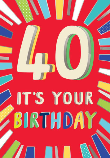 Picture of 40 ITS YOUR BIRTHDAY CARD